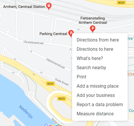 How to find latitude and longitude of a location using Google Maps