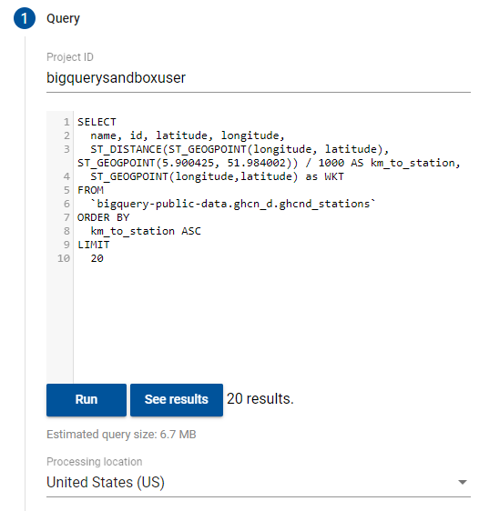 BigQuery Geo Viz